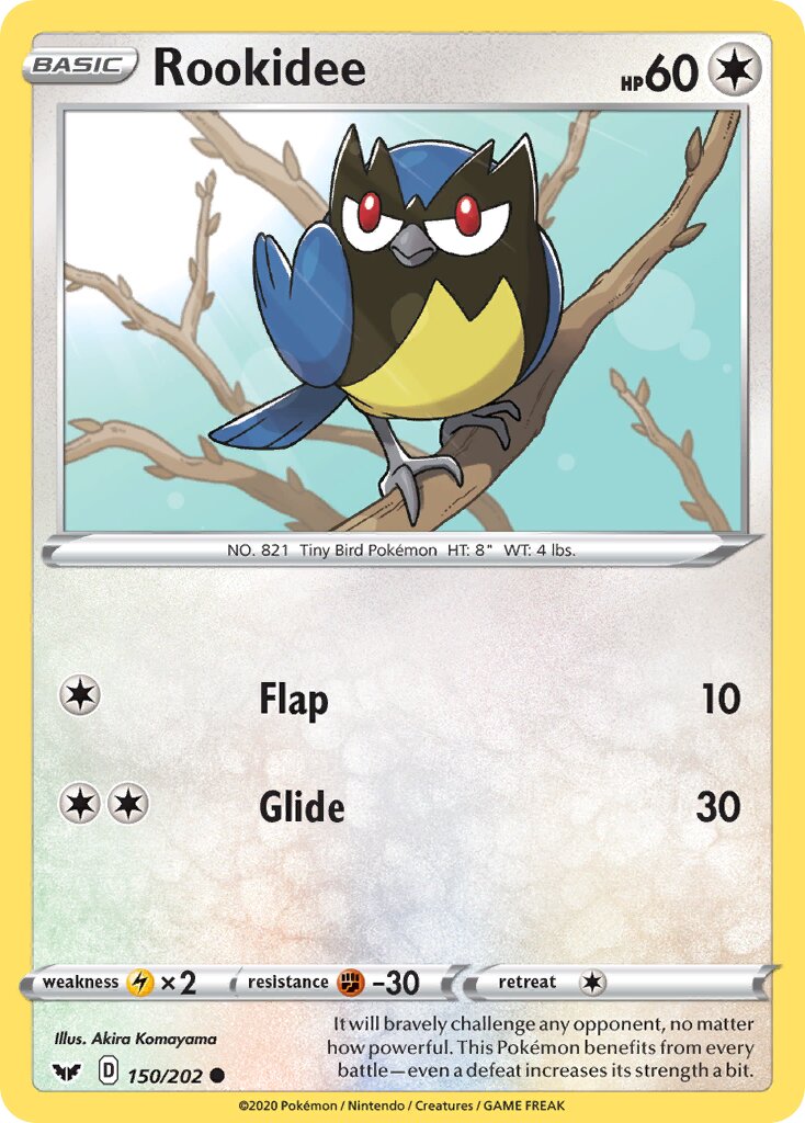Rookidee 150/216 — Sword & Shield (English Pokémon TCG card)