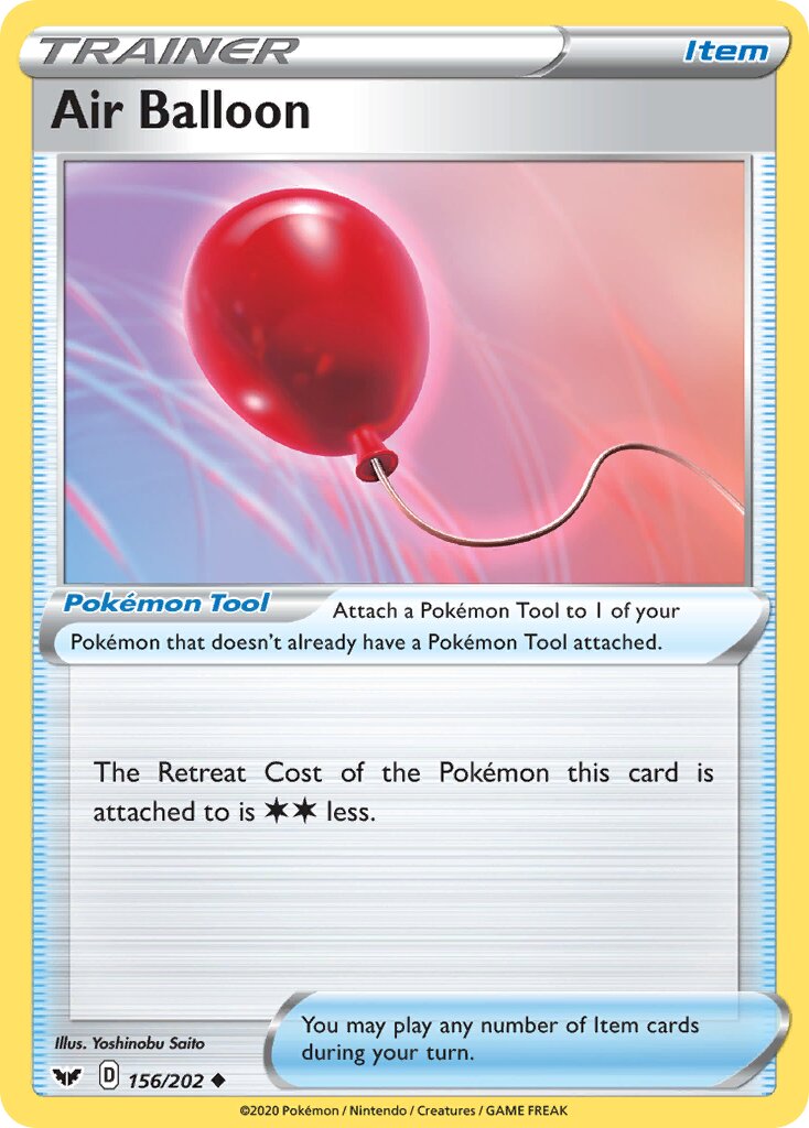 Air Balloon 156/216 — Sword & Shield (English Pokémon TCG card)