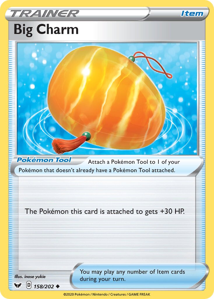 Big Charm 158/216 — Sword & Shield (English Pokémon TCG card)