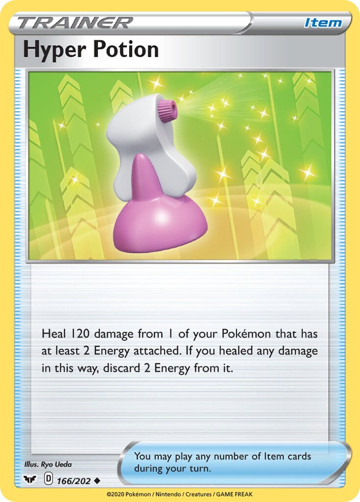 Hyper Potion 166/216 — Sword & Shield (English Pokémon TCG card)