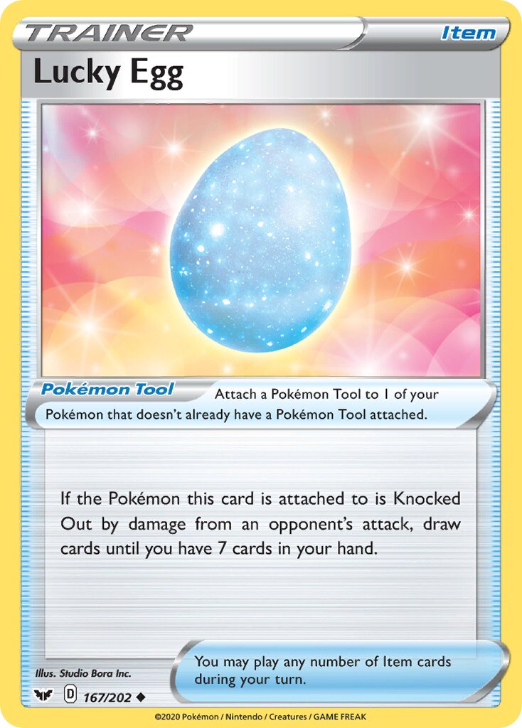 Lucky Egg 167/216 — Sword & Shield (English Pokémon TCG card)