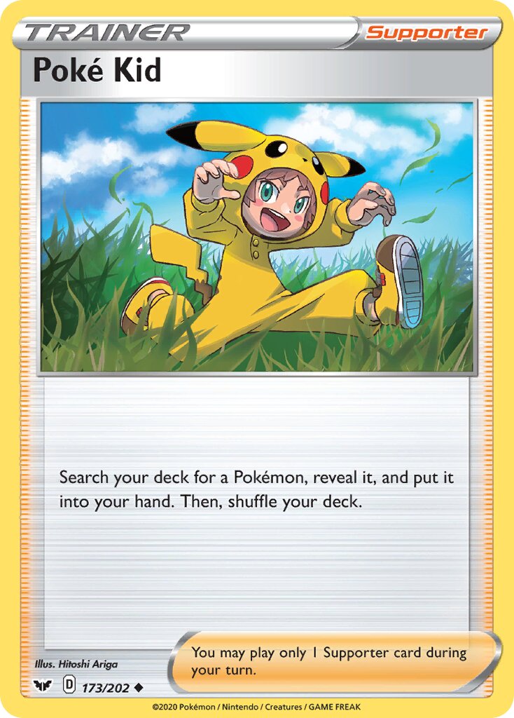 Poké Kid 173/216 — Sword & Shield (English Pokémon TCG card)