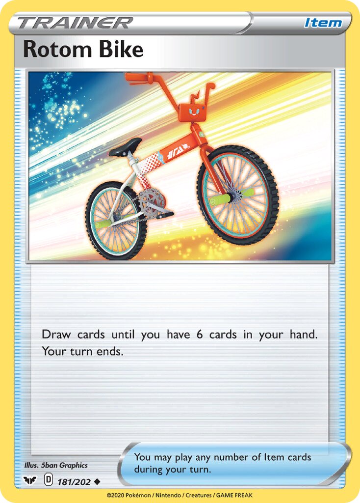 Rotom Bike 181/216 — Sword & Shield (English Pokémon TCG card)