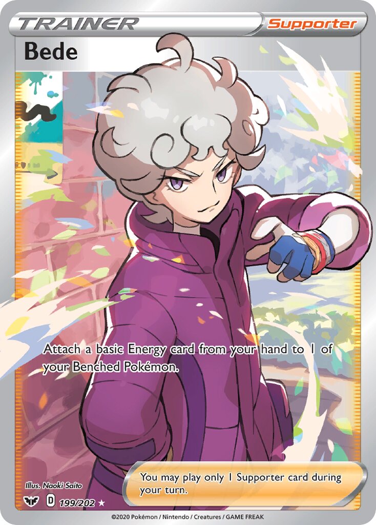 Bede 199/216 — Sword & Shield (English Pokémon TCG card)