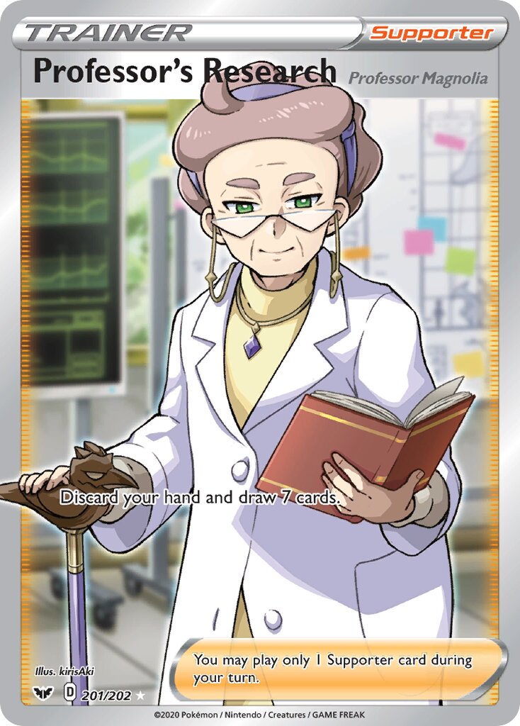 Professor's Research 201/216 — Sword & Shield (English Pokémon TCG card)