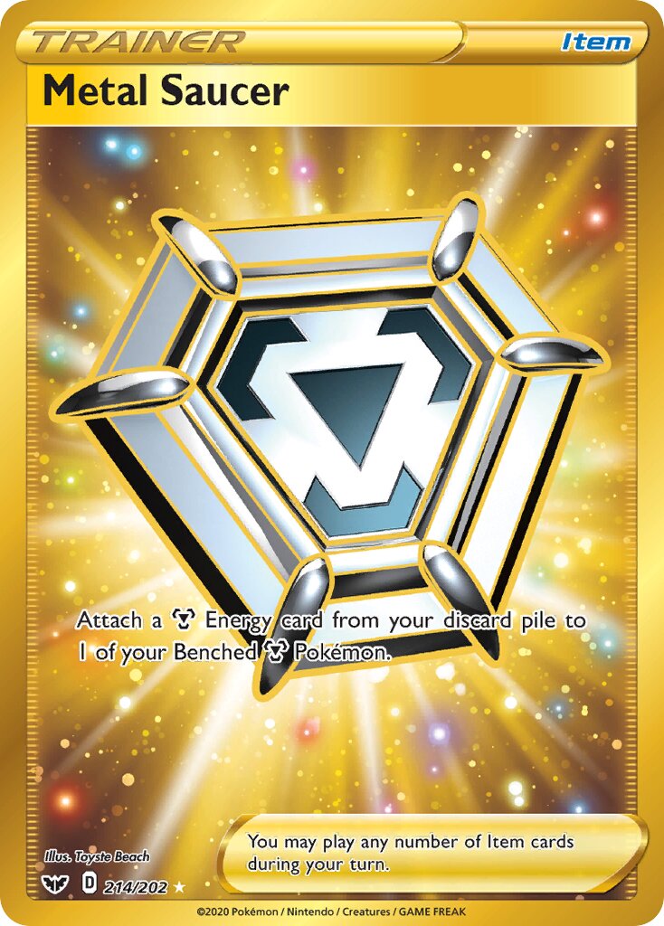 Metal Saucer 214/216 — Sword & Shield (English Pokémon TCG card)