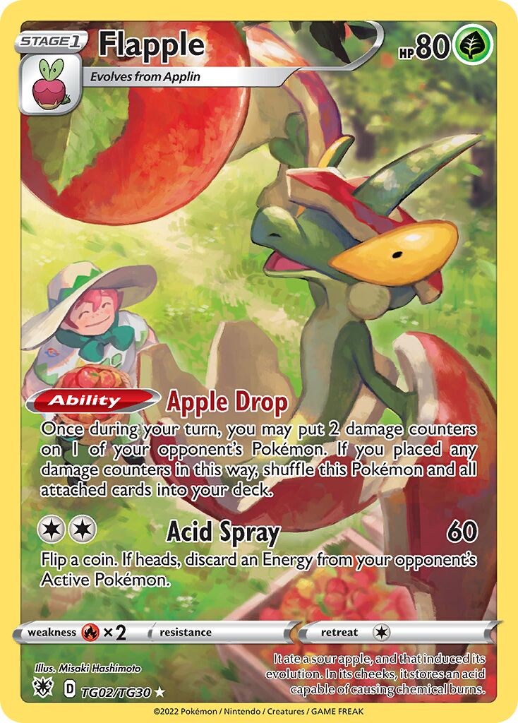 Flapple TG02 — Astral Radiance (English Pokémon TCG card)