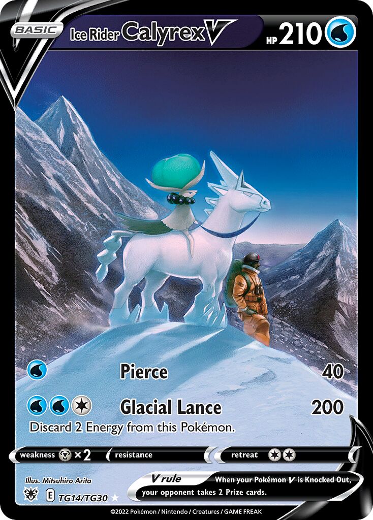 Ice Rider Calyrex V TG14 — Astral Radiance (English Pokémon TCG card)