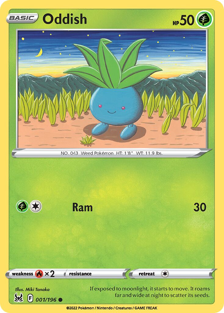 Oddish 001/247 — Lost Origin (English Pokémon TCG card)