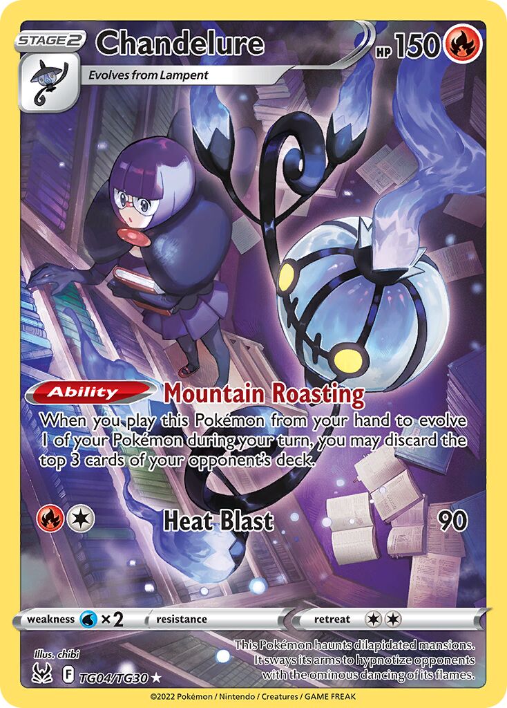 Chandelure TG04 — Lost Origin (English Pokémon TCG card)