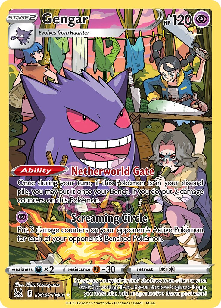 Gengar TG06 — Lost Origin (English Pokémon TCG card)