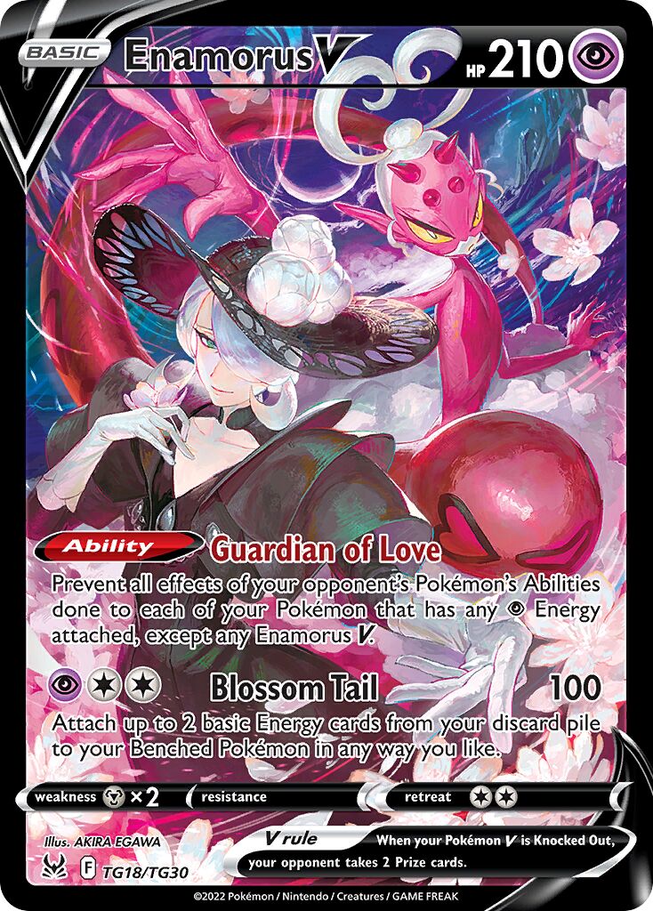 Enamorus V TG18 — Lost Origin (English Pokémon TCG card)