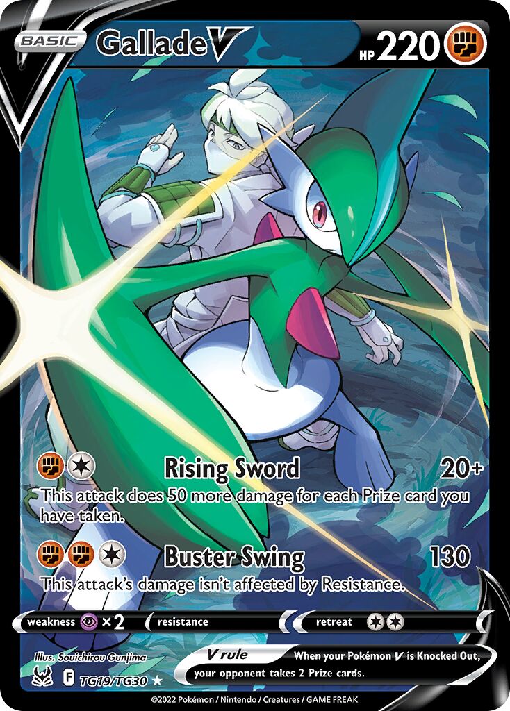 Gallade V TG19 — Lost Origin (English Pokémon TCG card)