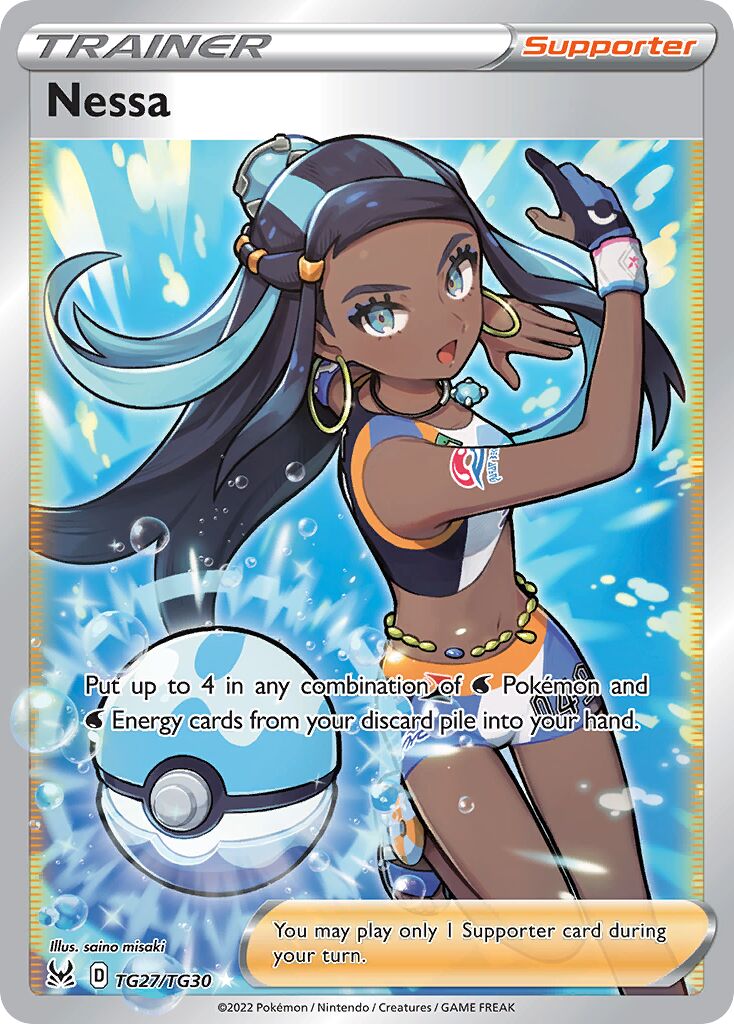 Nessa TG27 — Lost Origin (English Pokémon TCG card)