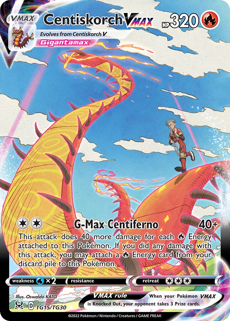 Centiskorch VMAX 015/30 — Lost Origin (Trainer Gallery) (English Pokémon TCG card)