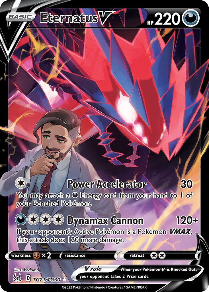 Eternatus V 021/30 — Lost Origin (Trainer Gallery) (English Pokémon TCG card)