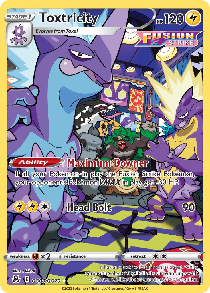 Toxtricity 009/230 — Crown Zenith (English Pokémon TCG card)