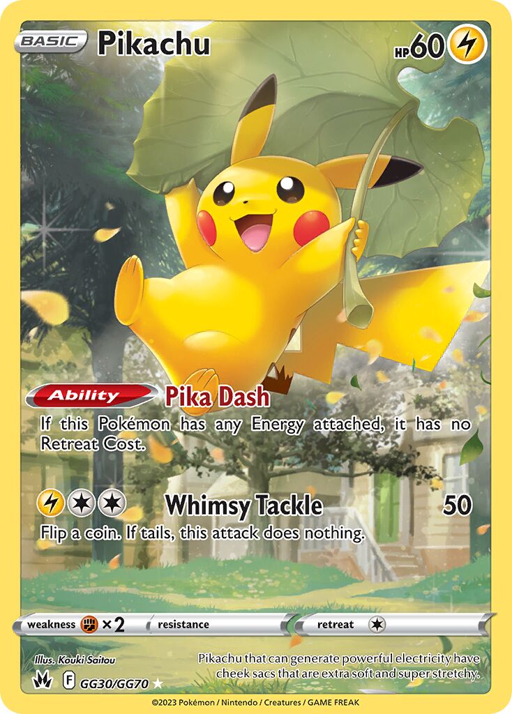 Pikachu 030/230 — Crown Zenith (English Pokémon TCG card)