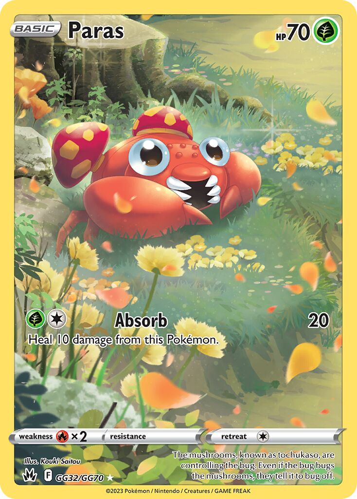 Paras 032/230 — Crown Zenith (English Pokémon TCG card)