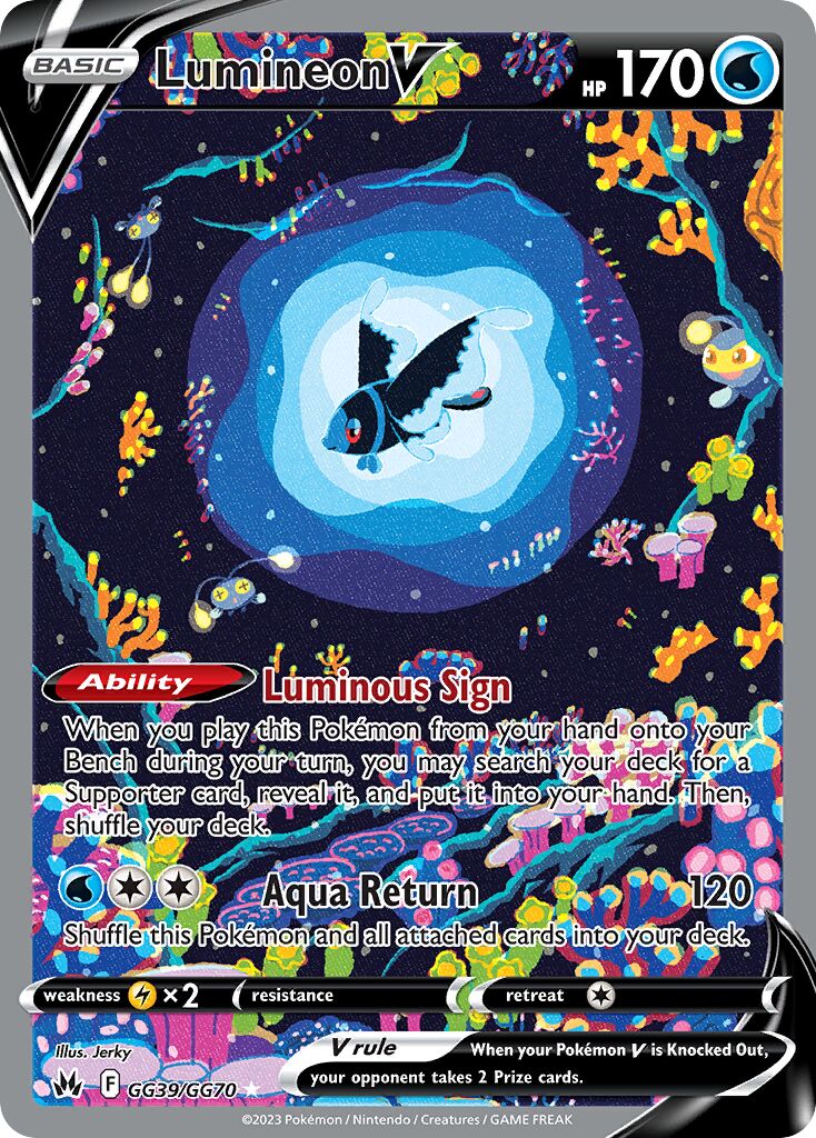 Lumineon V 039/230 — Crown Zenith (English Pokémon TCG card)