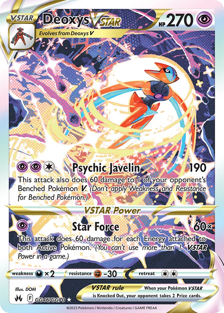 Deoxys VSTAR 046/230 — Crown Zenith (English Pokémon TCG card)