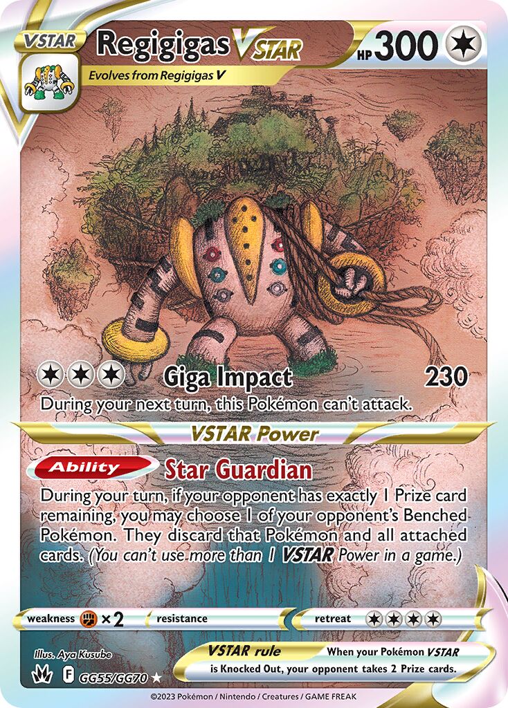 Regigigas VSTAR 055/230 — Crown Zenith (English Pokémon TCG card)