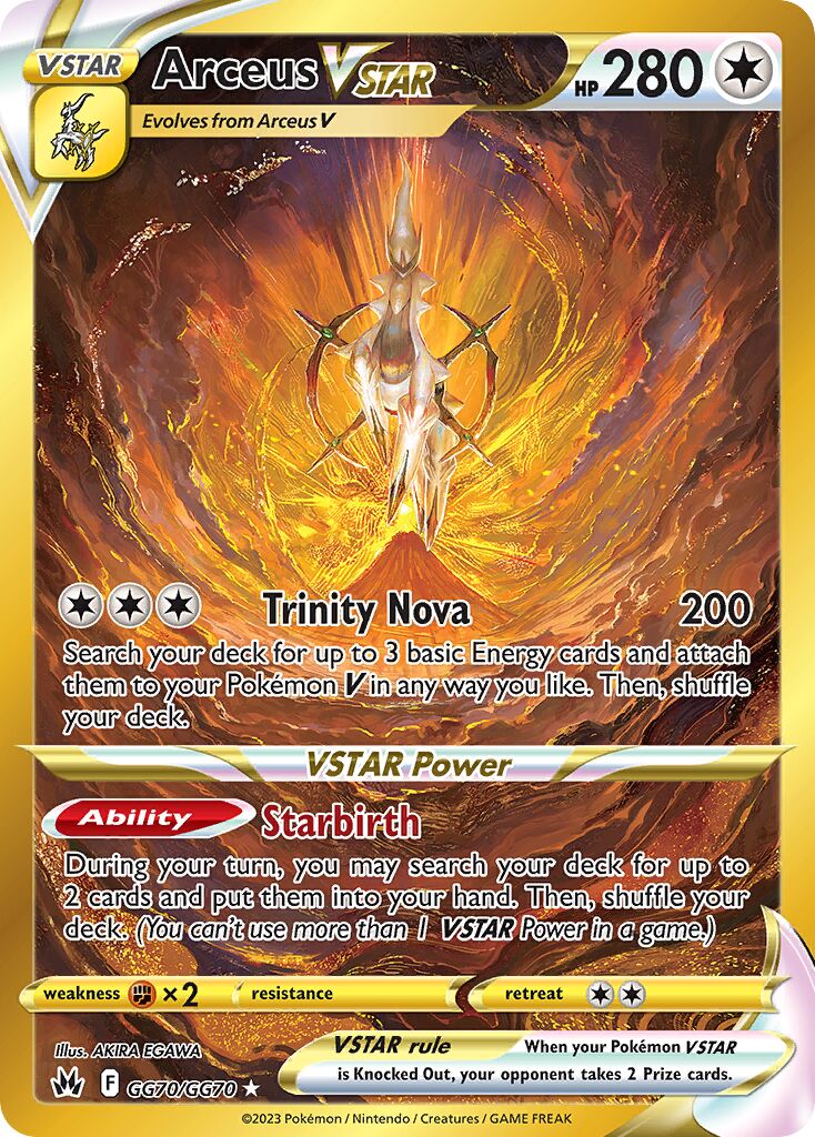 Arceus VSTAR 070/230 — Crown Zenith (English Pokémon TCG card)