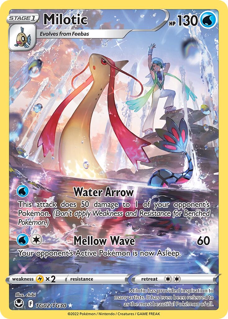 Milotic 002/30 — Silver Tempest (Trainer Gallery) (English Pokémon TCG card)