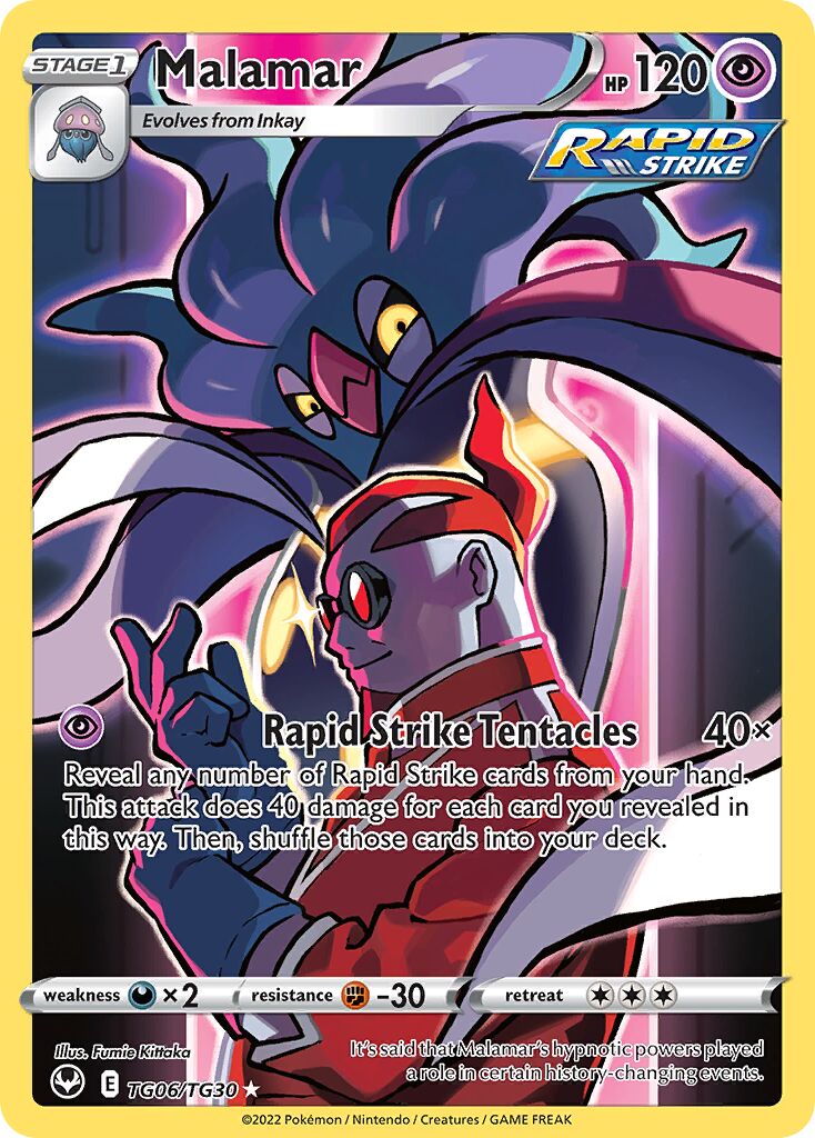 Malamar 006/30 — Silver Tempest (Trainer Gallery) (English Pokémon TCG card)