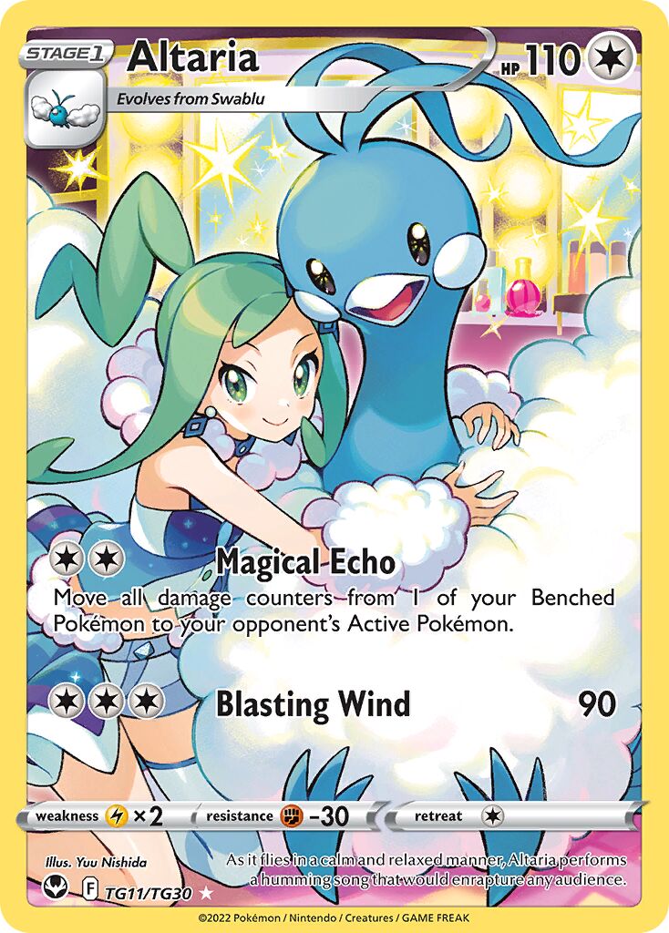 Altaria 011/30 — Silver Tempest (Trainer Gallery) (English Pokémon TCG card)
