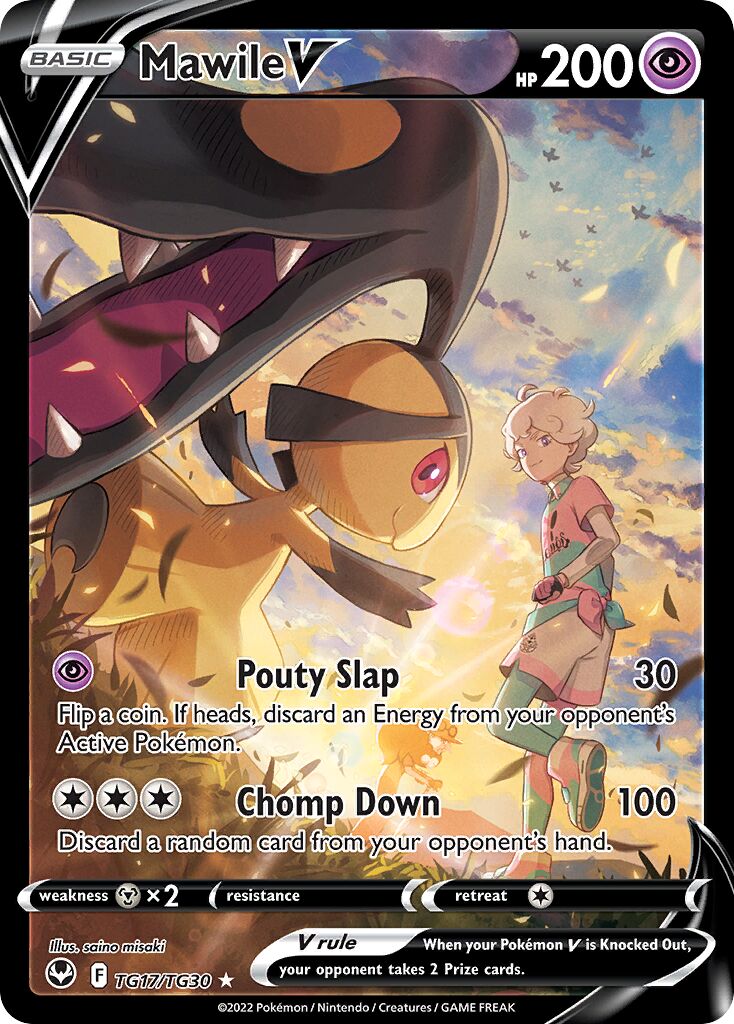 Mawile V 017/30 — Silver Tempest (Trainer Gallery) (English Pokémon TCG card)