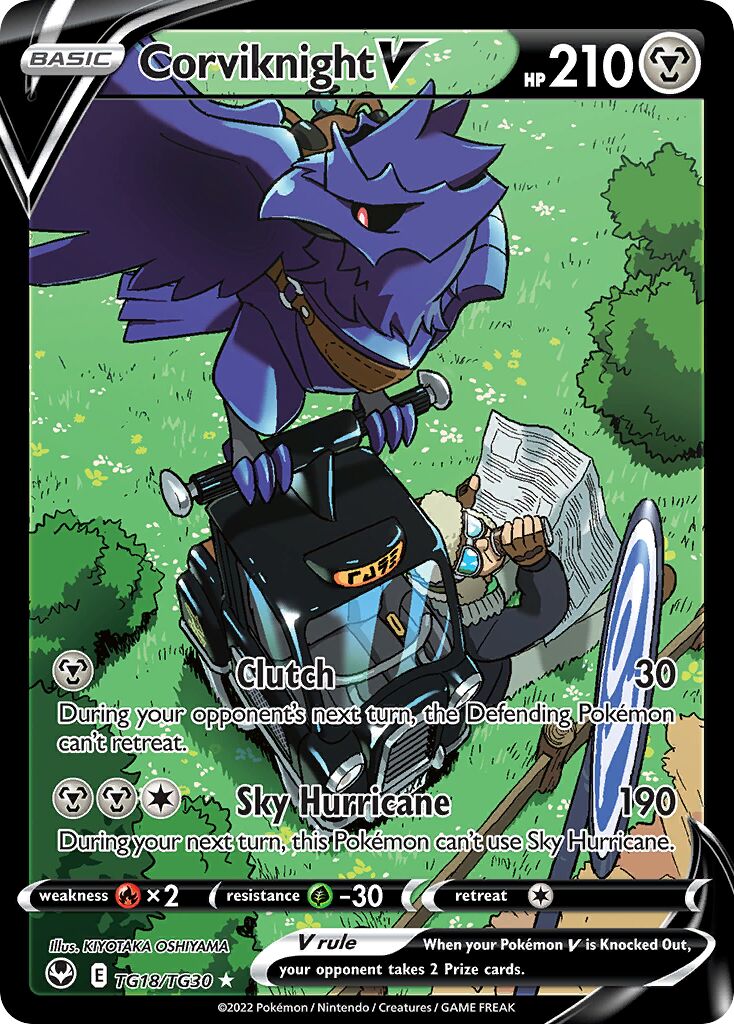 Corviknight V 018/30 — Silver Tempest (Trainer Gallery) (English Pokémon TCG card)