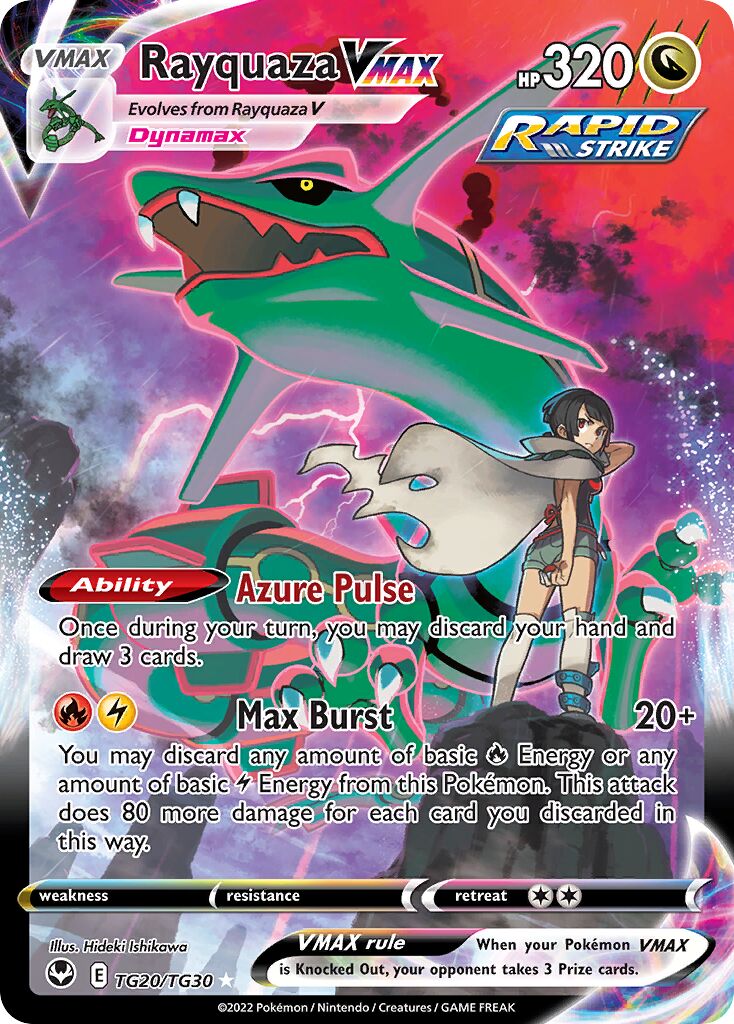 Rayquaza VMAX 020/30 — Silver Tempest (Trainer Gallery) (English Pokémon TCG card)
