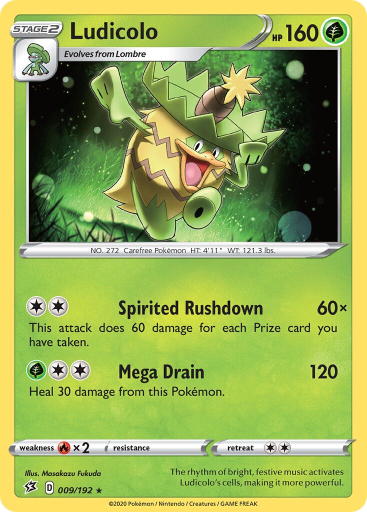 Ludicolo 009/209 — Rebel Clash (English Pokémon TCG card)