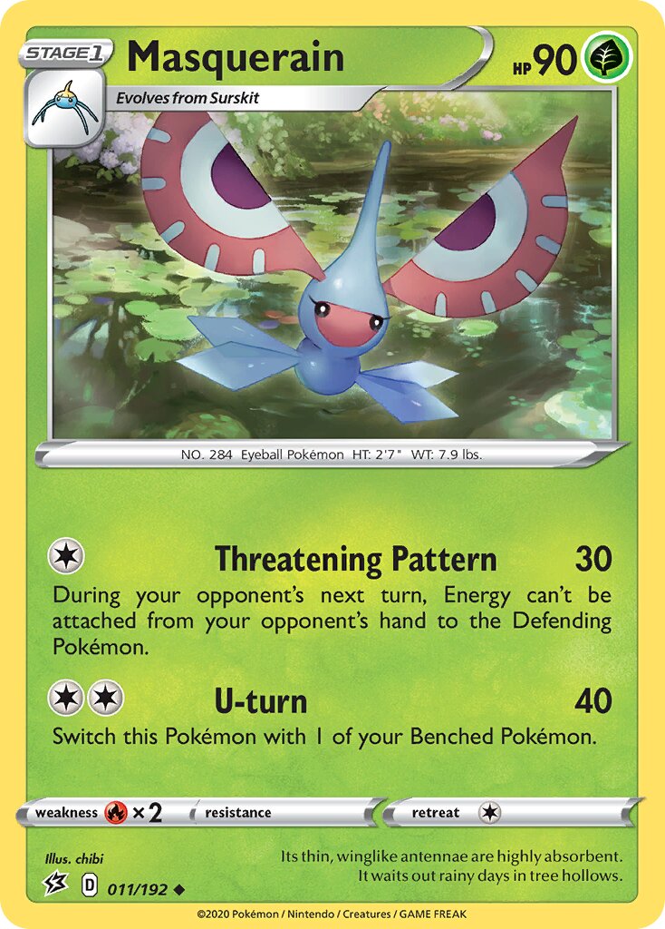 Masquerain 011/209 — Rebel Clash (English Pokémon TCG card)