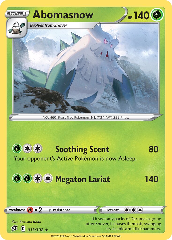Abomasnow 013/209 — Rebel Clash (English Pokémon TCG card)