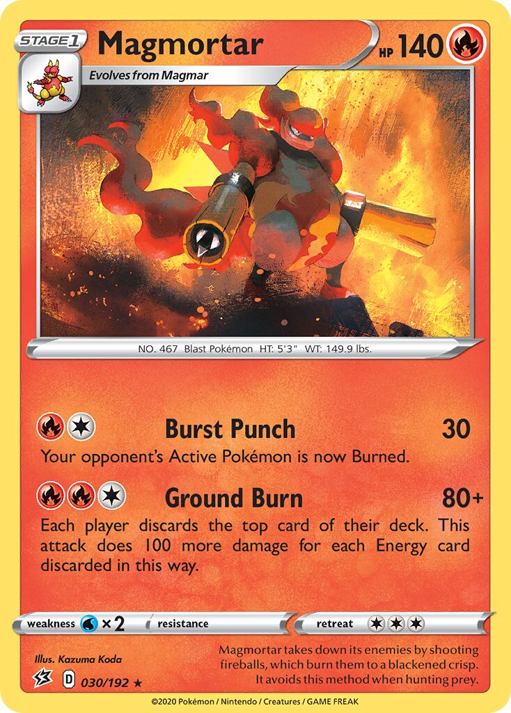 Magmortar 030/209 — Rebel Clash (English Pokémon TCG card)
