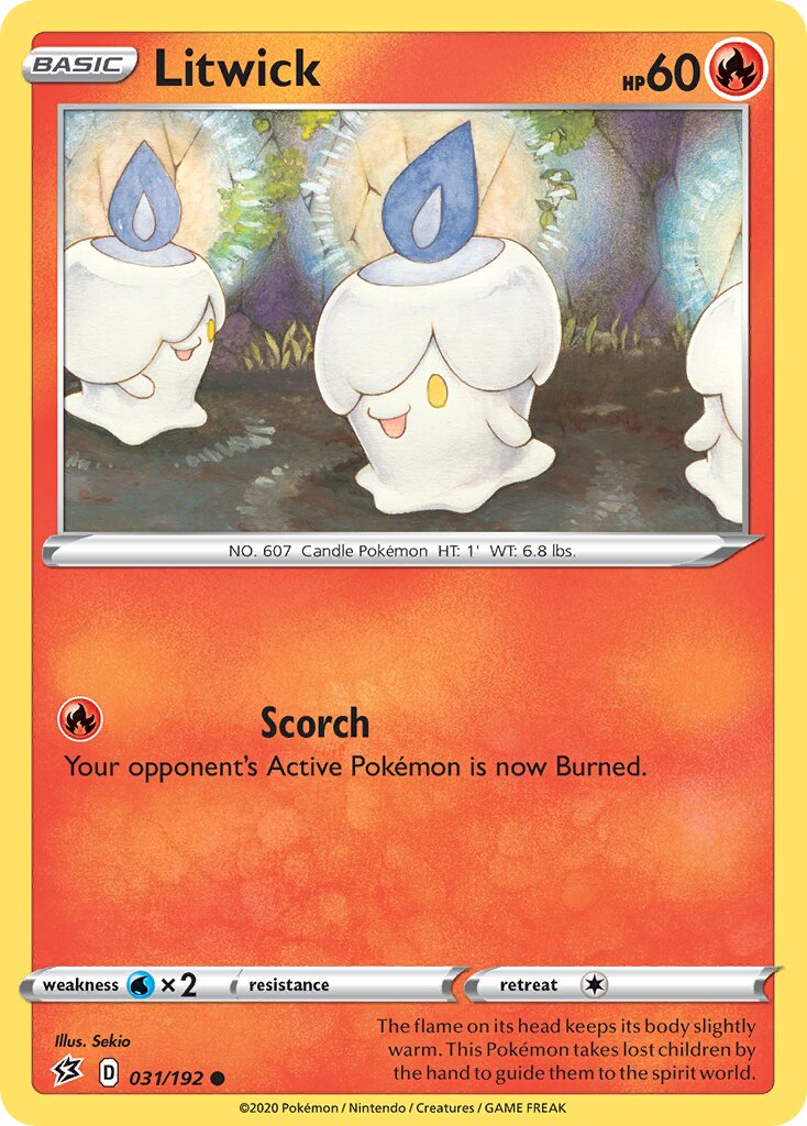 Litwick 031/209 — Rebel Clash (English Pokémon TCG card)