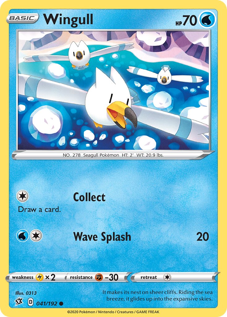 Wingull 041/209 — Rebel Clash (English Pokémon TCG card)