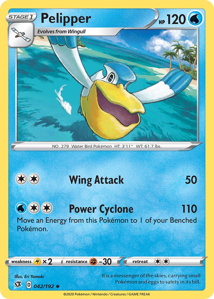 Pelipper 042/209 — Rebel Clash (English Pokémon TCG card)
