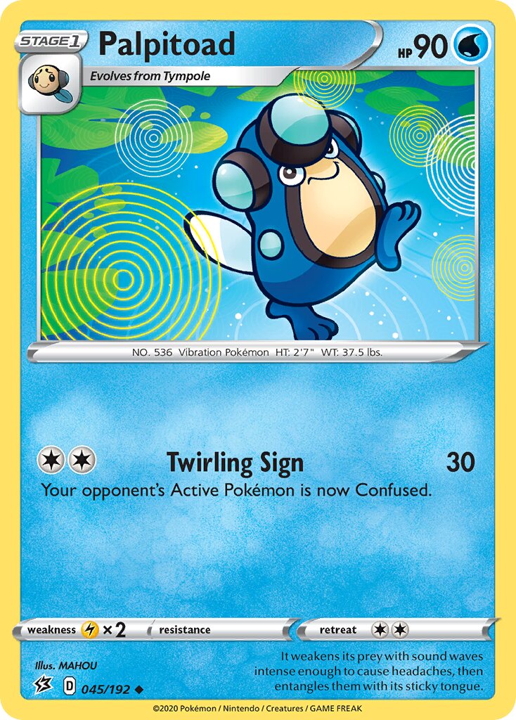 Palpitoad 045/209 — Rebel Clash (English Pokémon TCG card)
