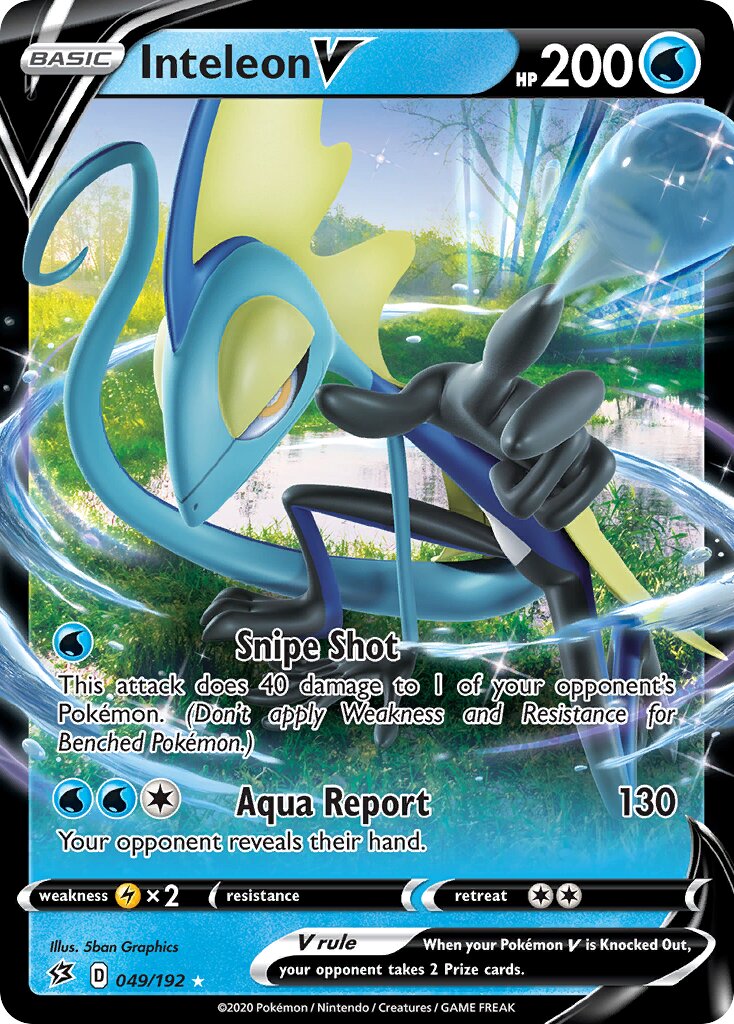 Inteleon V 049/209 — Rebel Clash (English Pokémon TCG card)