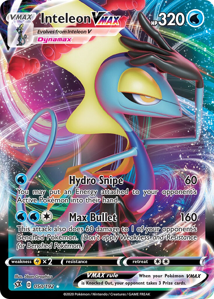 Inteleon VMAX 050/209 — Rebel Clash (English Pokémon TCG card)