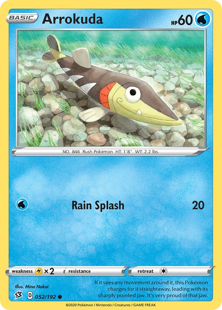 Arrokuda 052/209 — Rebel Clash (English Pokémon TCG card)