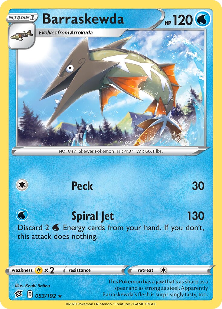 Barraskewda 053/209 — Rebel Clash (English Pokémon TCG card)