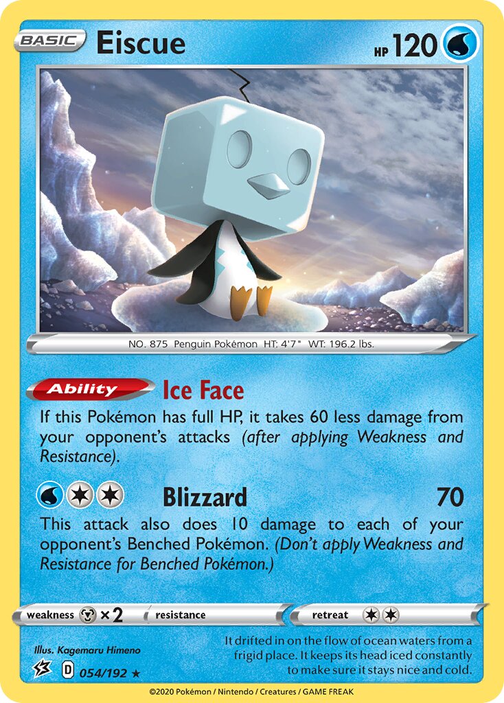 Eiscue 054/209 — Rebel Clash (English Pokémon TCG card)