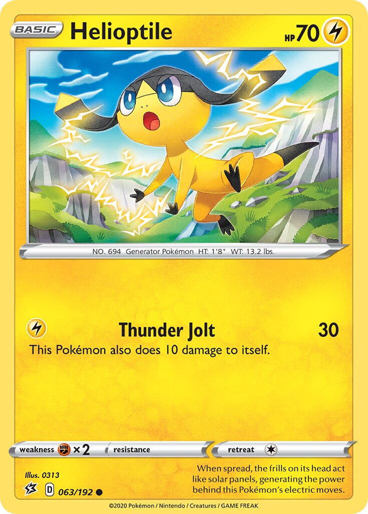 Helioptile 063/209 — Rebel Clash (English Pokémon TCG card)