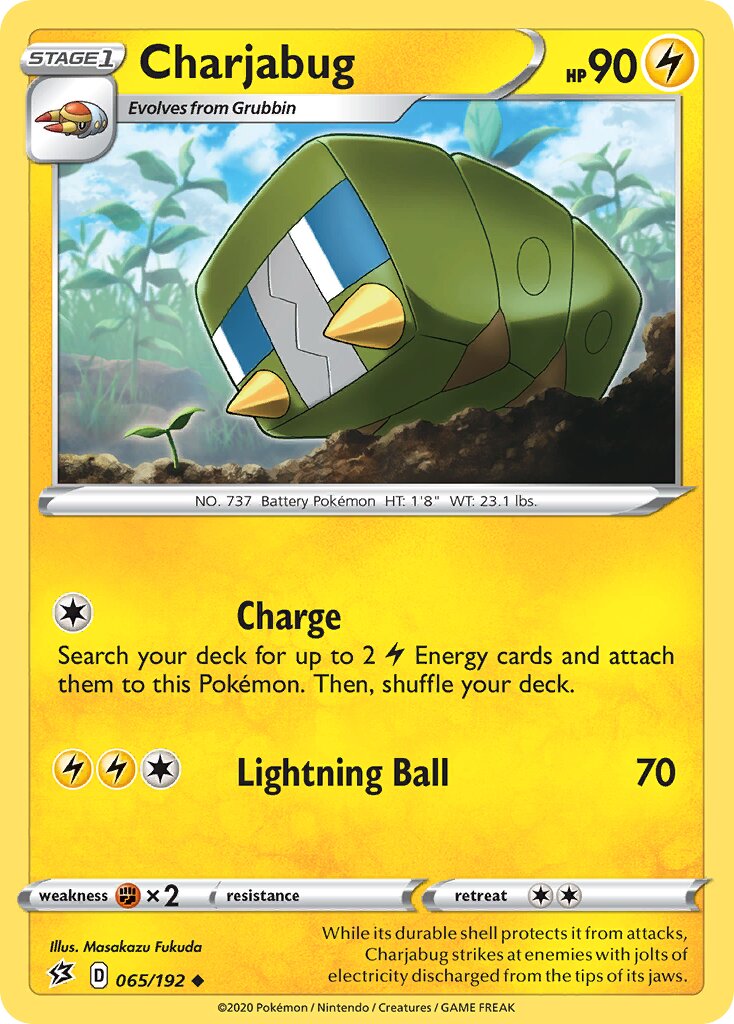 Charjabug 065/209 — Rebel Clash (English Pokémon TCG card)