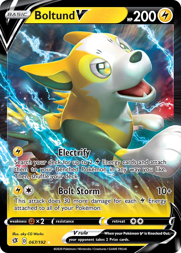 Boltund V 067/209 — Rebel Clash (English Pokémon TCG card)