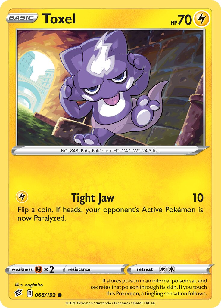 Toxel 068/209 — Rebel Clash (English Pokémon TCG card)